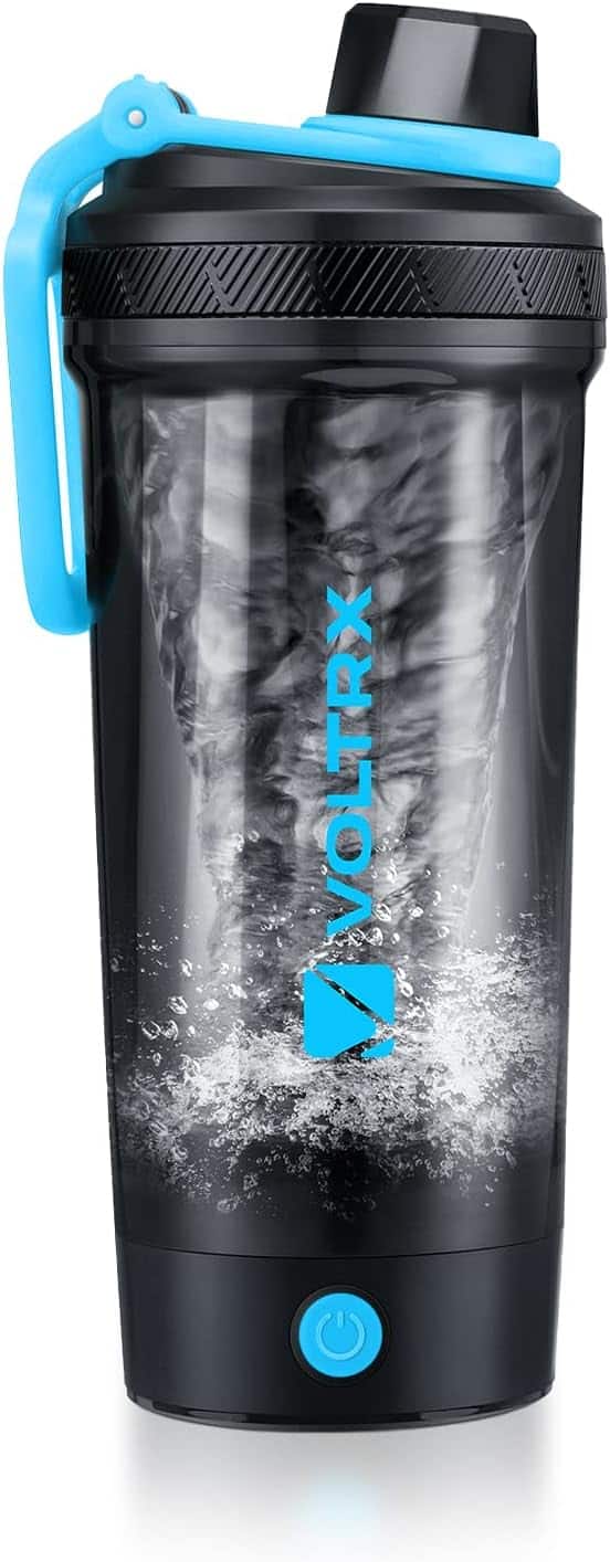 Electric Protein Shaker Bottle – Gallium USB-C Rechargeable Mixer – 24oz Self-Stirring BPA-Free Shaker Cup VOLTRX