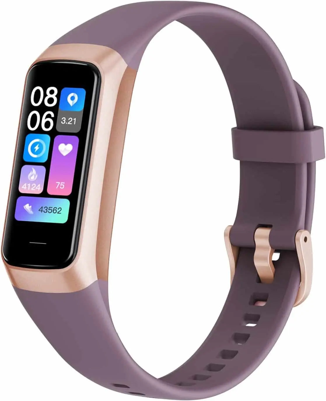 Aukire Fitness Tracker with 24/7 Heart Rate, Blood Oxygen Monitor, Sleep Tracking, 1.1" AMOLED Screen, IP68 Waterproof Smart Watch for Women & Men