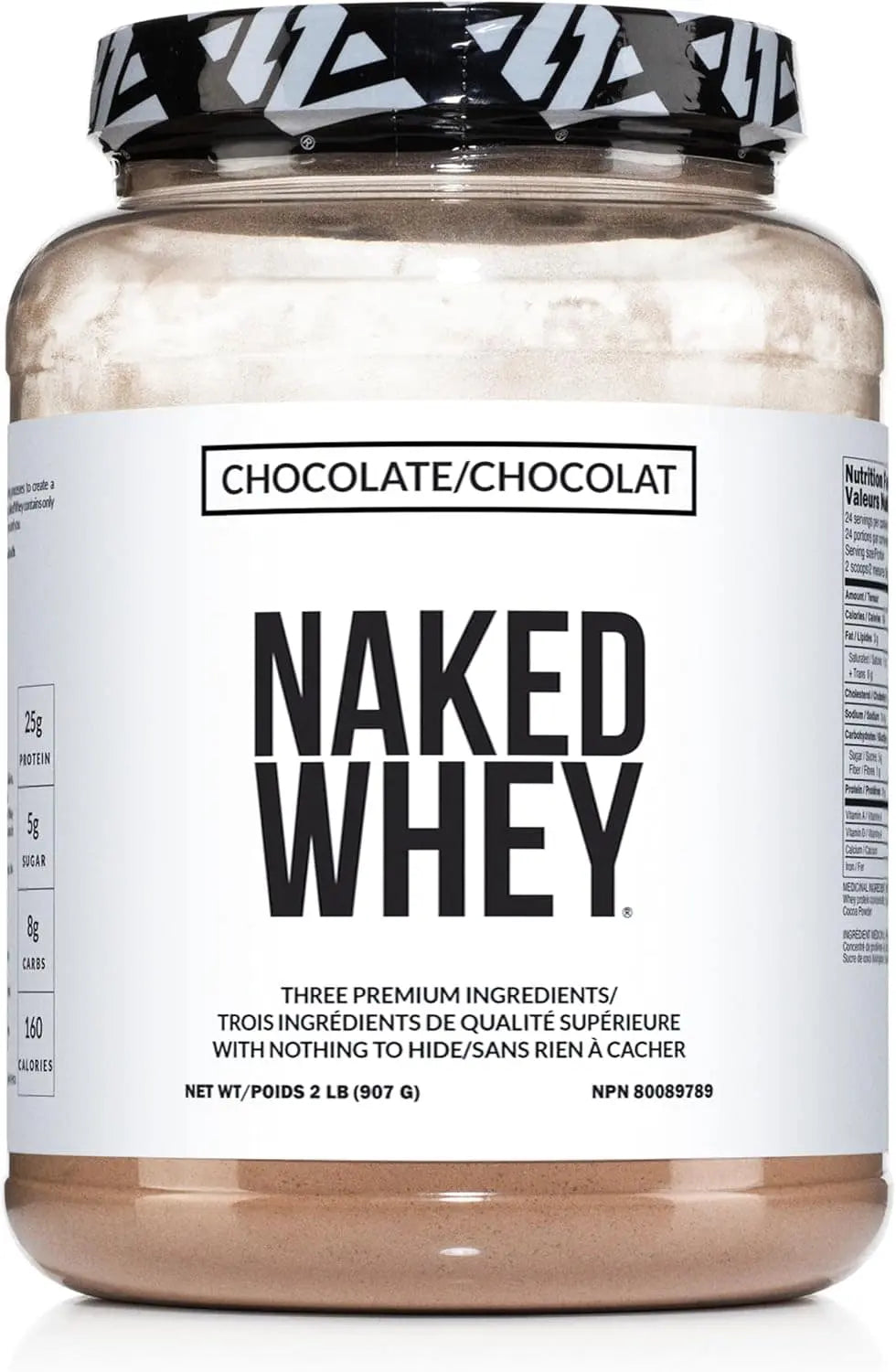 NAKED Whey Protein Powder – 100% Grass-Fed, Chocolate (2LB)