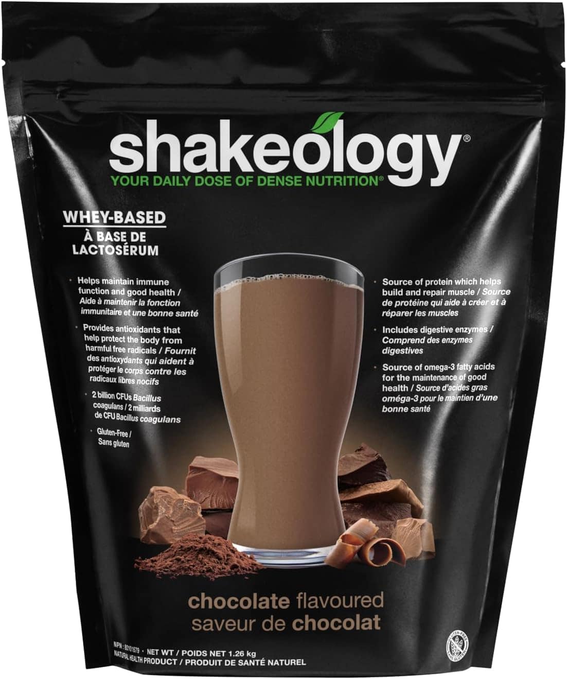 Shakeology Whey Protein Powder Blend – Gluten-Free Protein Shake with Vitamins, Superfoods & Gut Health Support – Vanilla & Chocolate, 30 Servings Shakeology