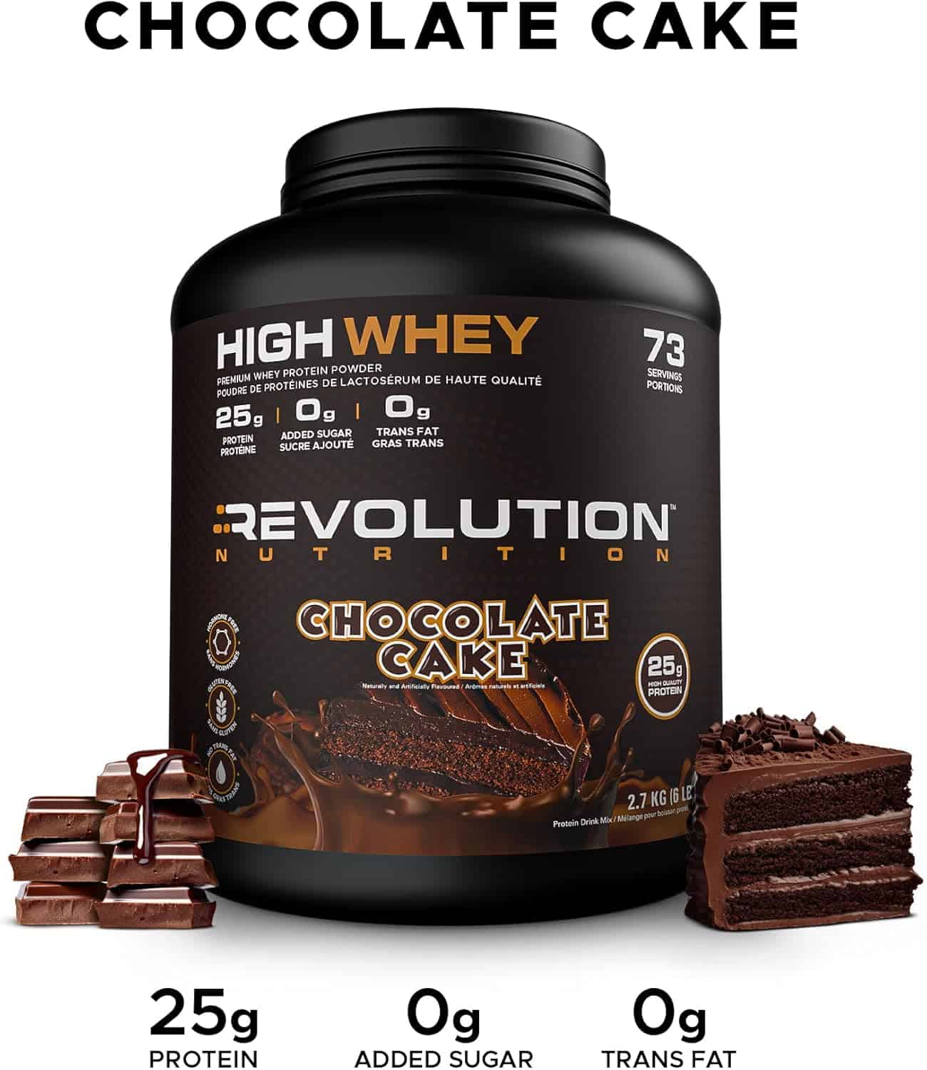 Revolution High Whey Protein – 6LB | 25g Isolate Blend Revolution Nutrition
