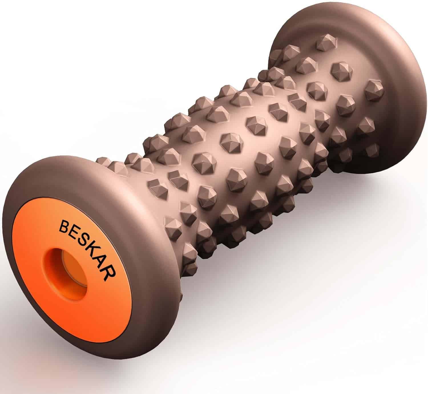 BESKAR Foot Massage Roller – Plantar Fasciitis Relief & Foot Pain Massager – Deep Tissue Trigger Point Tool – Portable & Ergonomic Design