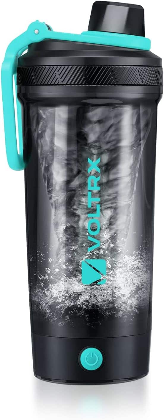 Electric Protein Shaker Bottle – Gallium USB-C Rechargeable Mixer – 24oz Self-Stirring BPA-Free Shaker Cup VOLTRX