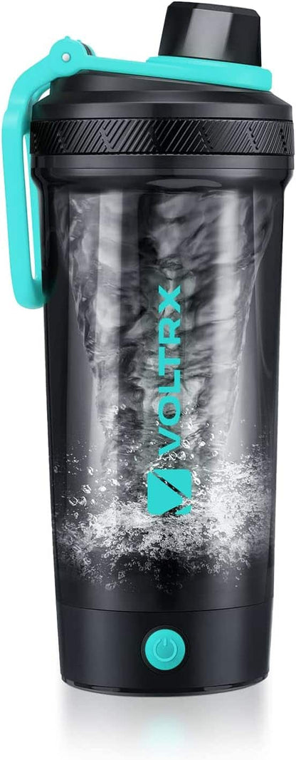 Electric Protein Shaker Bottle – Gallium USB-C Rechargeable Mixer – 24oz Self-Stirring BPA-Free Shaker Cup VOLTRX