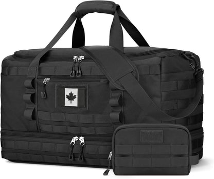 ETRONIK Tactical Travel Duffle Bag for Men – Carry-On Weekender Gym Bag with Shoe Compartment, Wet Pocket & Toiletry Bag – Military-Style Overnight Bag for Travel, Sports & Outdoor ETRONIK
