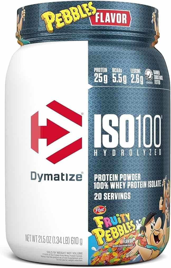 Dymatize ISO100 Hydrolyzed Whey Isolate – Gourmet Vanilla – 25g Protein – Gluten-Free – 20 Servings
