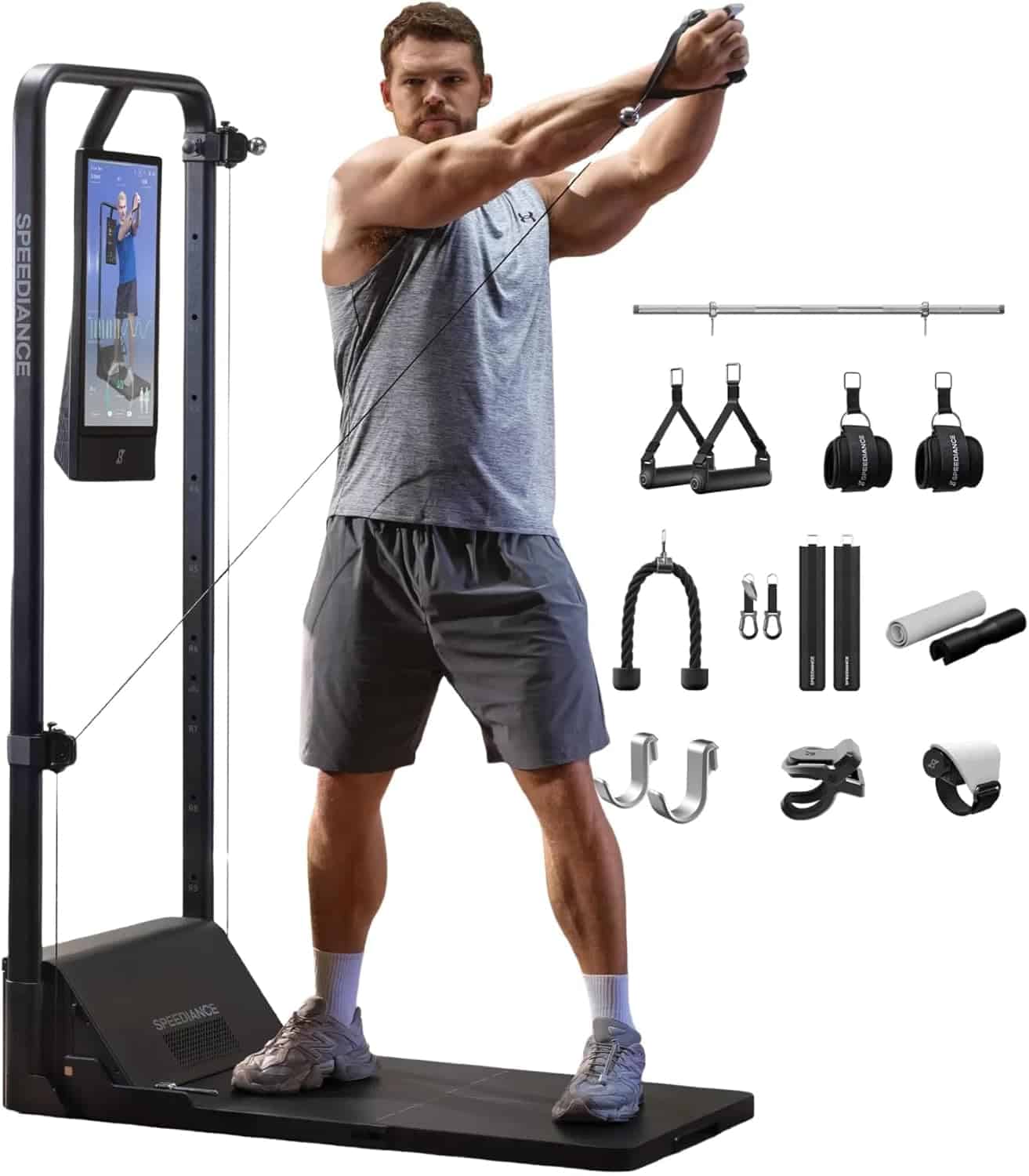 Speediance Gym Monster 2 – AI-Powered Smart Home Gym Machine | All-in-One Smith Machine, Cable System & Full-Body Workout Station with Bench & Virtual Trainer Speediance