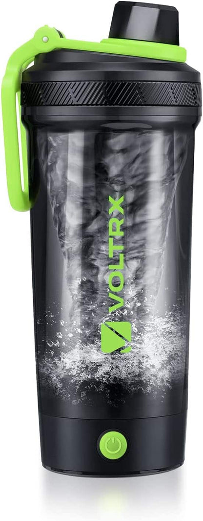 Electric Protein Shaker Bottle – Gallium USB-C Rechargeable Mixer – 24oz Self-Stirring BPA-Free Shaker Cup VOLTRX