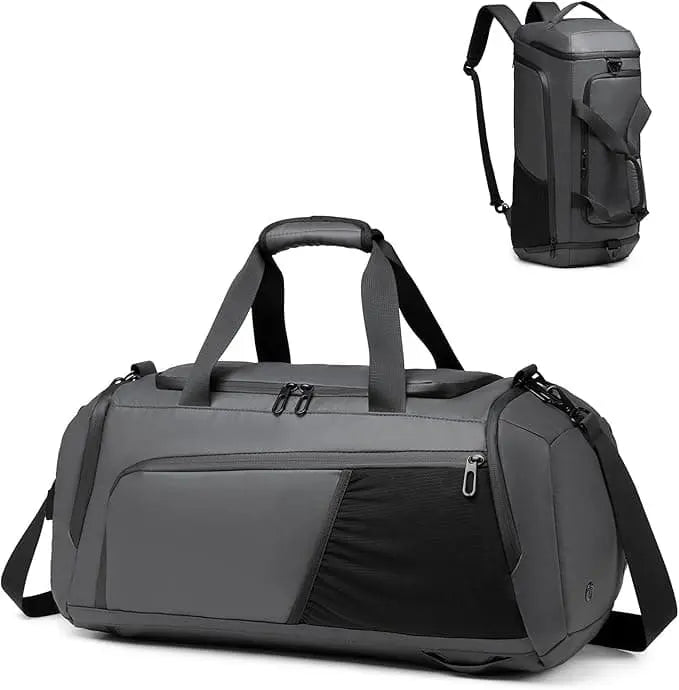 Waterproof 3-in-1 Gym Duffle Bag – Large 40L Sports, Travel & Overnight Bag with Shoe Compartment & Wet Pocket for Men & Women Moulyan