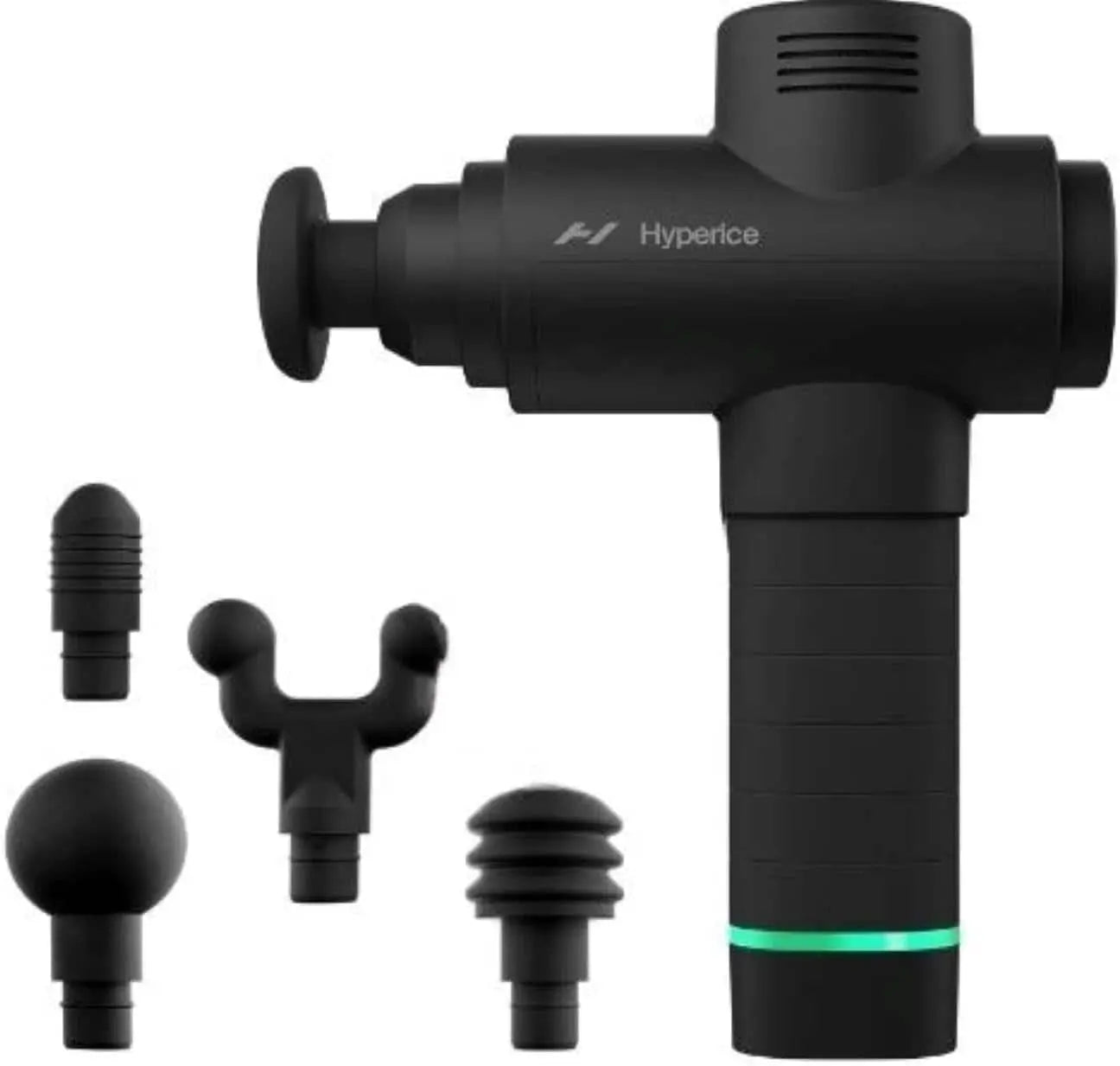 Hyperice Hypervolt 2 – Quiet Glide Percussion Massage Gun | 3 Speeds, 5 Head Attachments, Bluetooth App Integration FitCore Supply