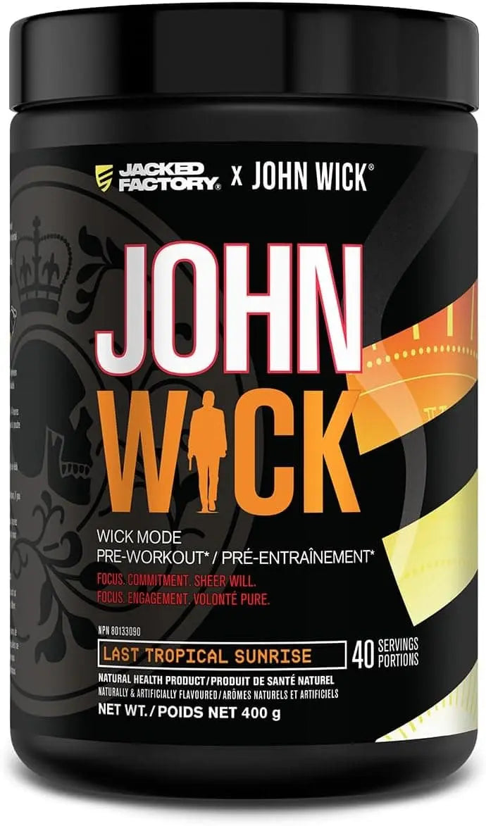 Packed Factory X John Wick – Wick Mode Pre-Workout Powder | 40 Servings Jacked Factory
