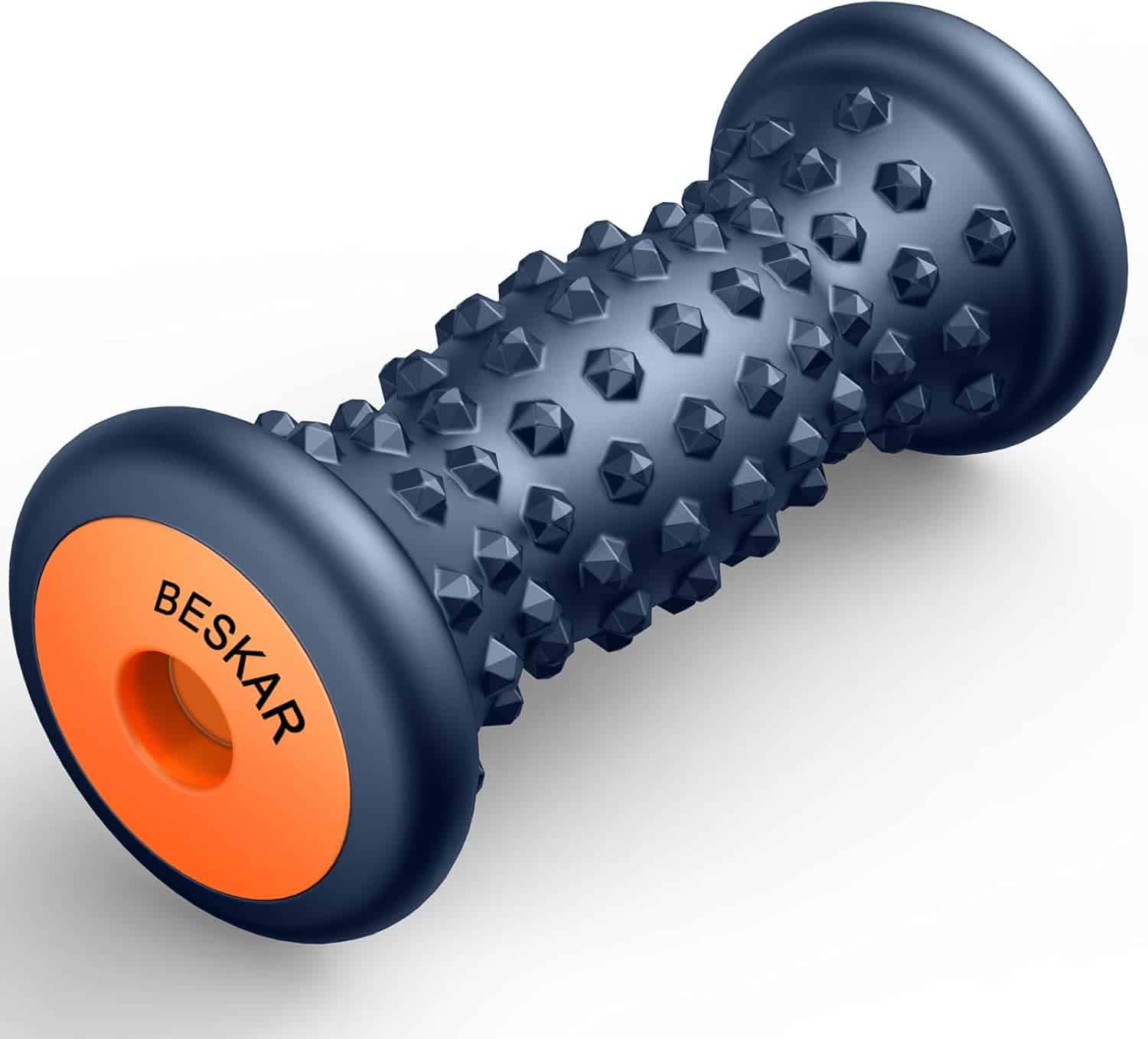 BESKAR Foot Massage Roller – Plantar Fasciitis Relief & Foot Pain Massager – Deep Tissue Trigger Point Tool – Portable & Ergonomic Design