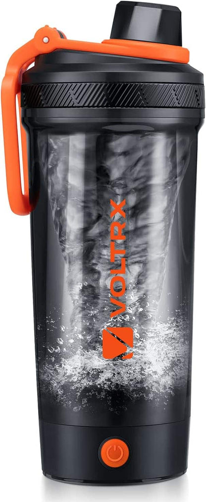 Electric Protein Shaker Bottle – Gallium USB-C Rechargeable Mixer – 24oz Self-Stirring BPA-Free Shaker Cup VOLTRX