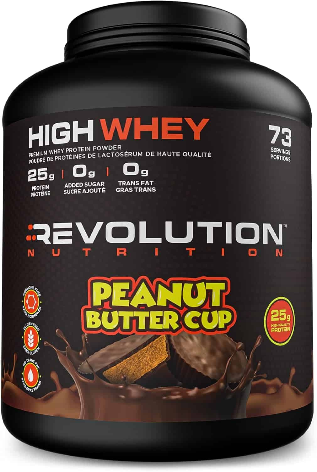 Revolution High Whey Protein – 6LB Peanut Butter Flavor | 25g Isolate Blend