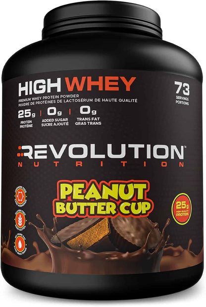 Revolution High Whey Protein – 6LB Peanut Butter Flavor | 25g Isolate Blend