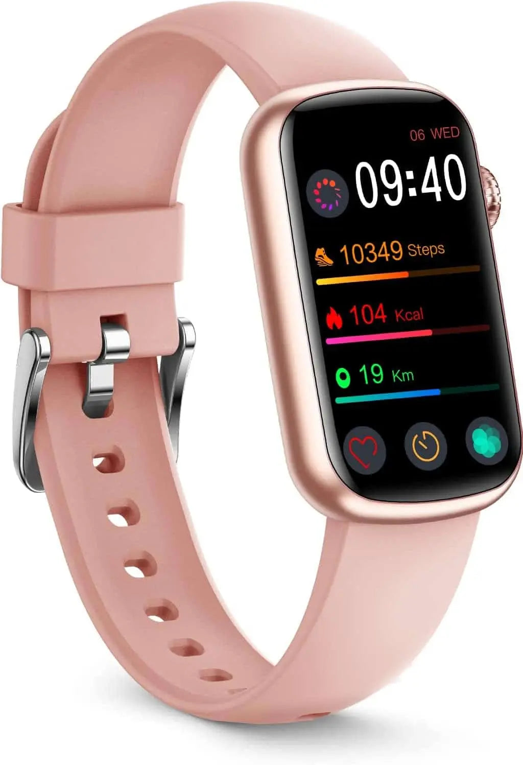 FITVII Slim Fitness Tracker with Blood Oxygen, Blood Pressure, Heart Rate & Sleep Tracking – Waterproof Smart Watch with Step Counter for Women & Men - FitCore Supply
