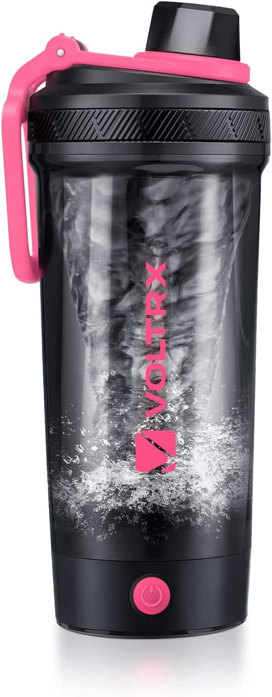 Electric Protein Shaker Bottle – Gallium USB-C Rechargeable Mixer – 24oz Self-Stirring BPA-Free Shaker Cup VOLTRX
