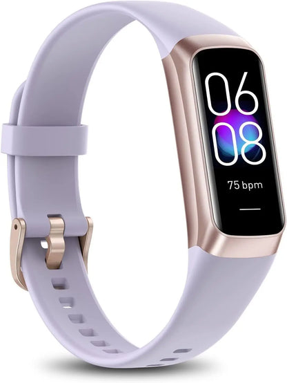 Aukire Fitness Tracker with 24/7 Heart Rate, Blood Oxygen Monitor, Sleep Tracking, 1.1" AMOLED Screen, IP68 Waterproof Smart Watch for Women & Men