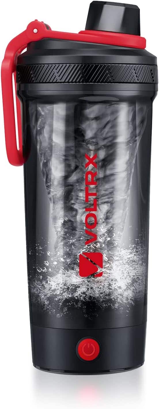 Electric Protein Shaker Bottle – Gallium USB-C Rechargeable Mixer – 24oz Self-Stirring BPA-Free Shaker Cup VOLTRX
