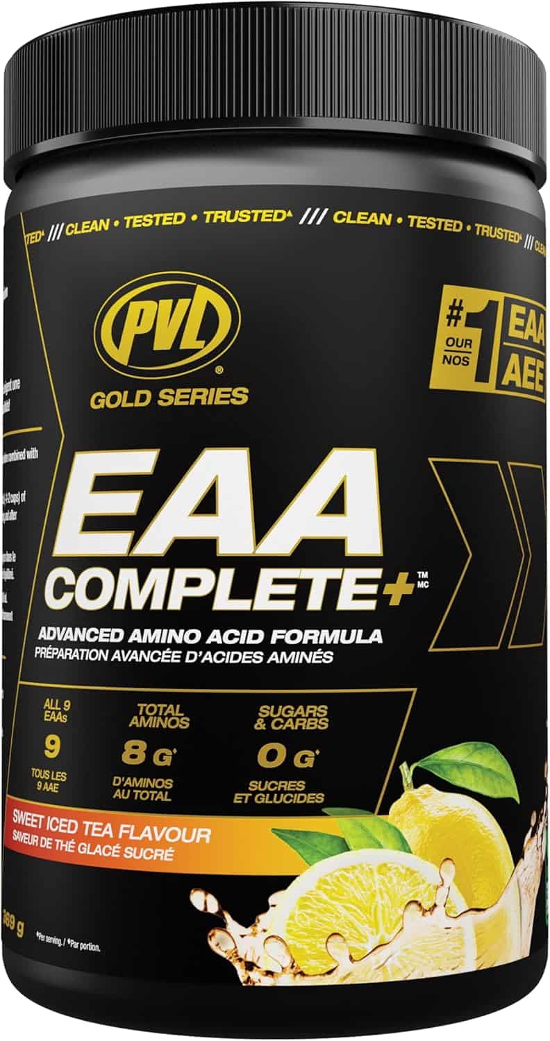 PVL EAA BCAA Complete – Full Spectrum EAA/BCAA Supplement with L-Arginine, Electrolytes & Lion’s Mane | Pre, Intra & Post Workout | Keto Friendly, 369g (30 Servings) PVL
