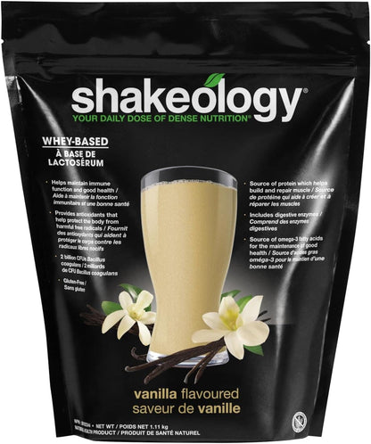Shakeology Whey Protein Powder Blend – Gluten-Free Protein Shake with Vitamins, Superfoods & Gut Health Support – Vanilla & Chocolate, 30 Servings Shakeology