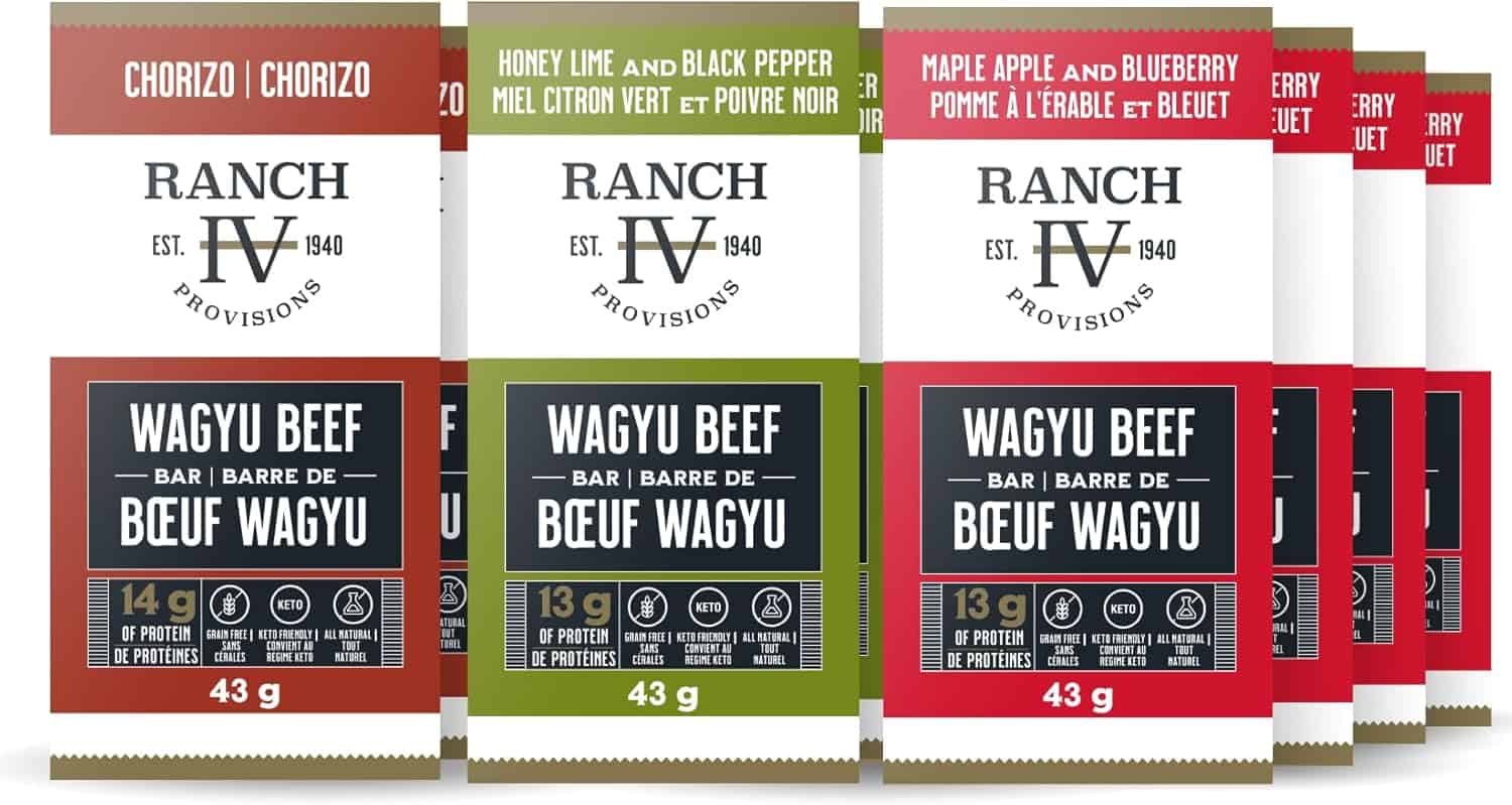 Thrive Wagyu Beef Protein Bars – High Protein, Keto Friendly, Sustainably Sourced, Soy-Free, Non-GMO – 43g (Pack of 12) Thrive Provisions