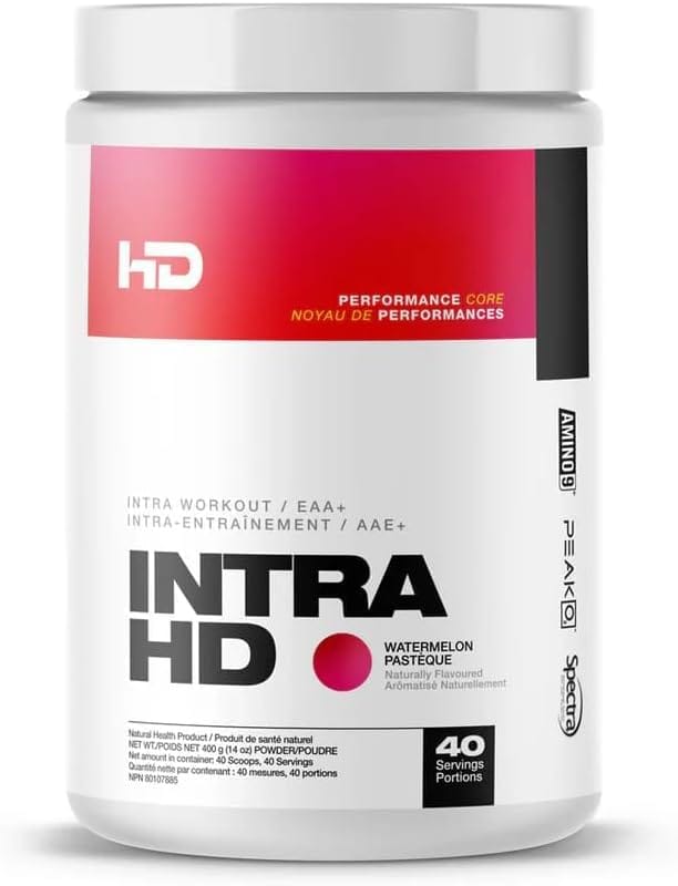 IntraHD Intra-Workout EAA+ Powder – 10g EAAs, PeakO2, Taurine, Coconut Water Powder | Boost Endurance, Recovery & Hydration | 400g (40 Servings) HD MUSCLE