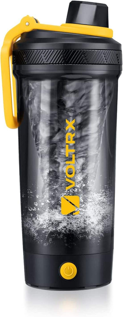 Electric Protein Shaker Bottle – Gallium USB-C Rechargeable Mixer – 24oz Self-Stirring BPA-Free Shaker Cup VOLTRX