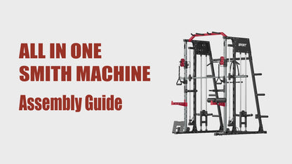 GarveeLife 2200LBS Smith Machine All-in-One Home Gym Power Cage